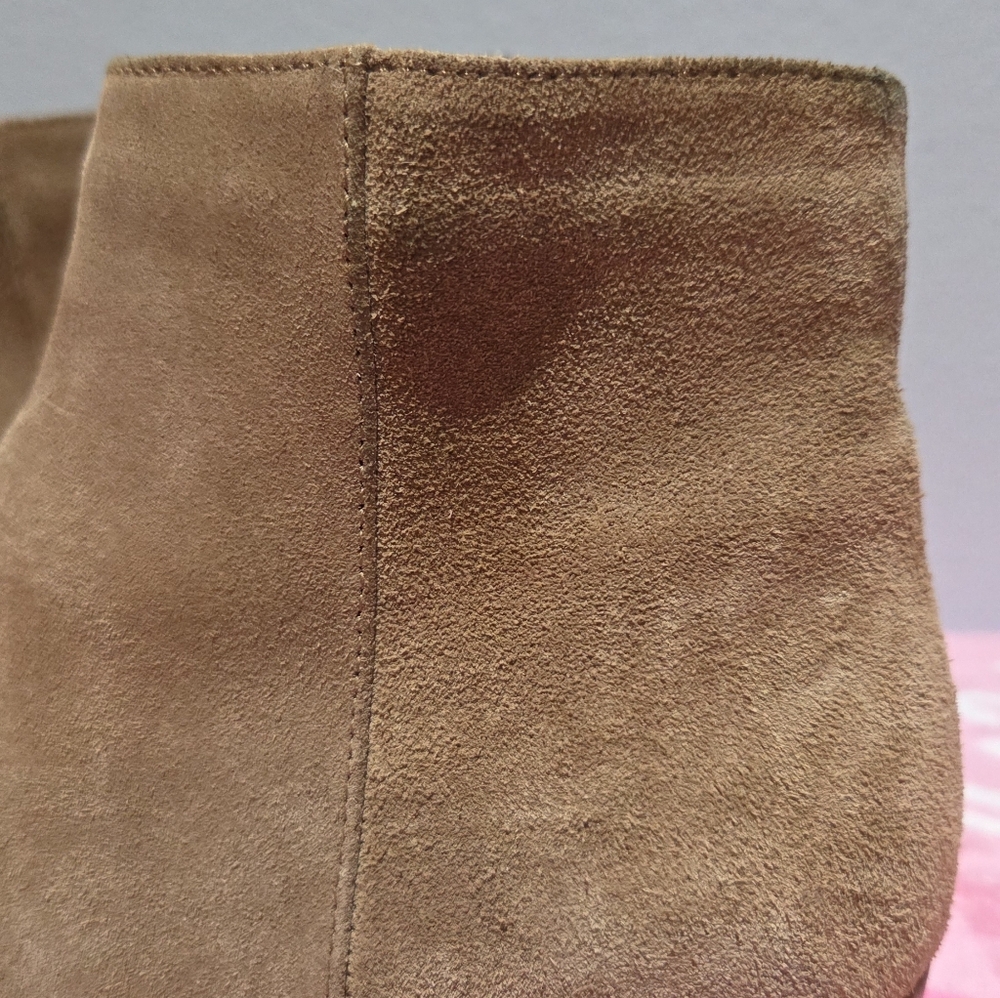 Women's Aquatalia Fuoco Suede Ankle Boots Champagne, Size 7.5M - Picture 8 of 16